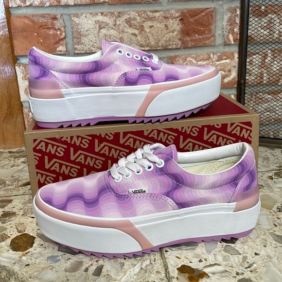 lavender platform vans
